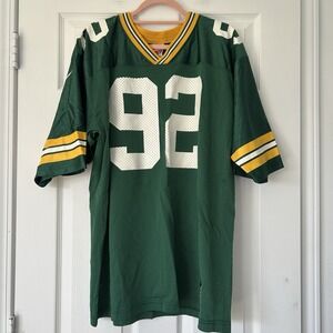 NIKE Team sports NFL Green Bay Packers Jersey #92 White in Green Size Large